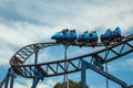 People having fun on a roller coaster Royalty Free Stock Photo