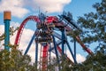 People having fun Sheikra rollercoaster at Busch Gardens 19