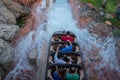 People having fun Splash Mountain water attraction in Magic Kingdom at Walt Disney World 19