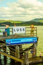 People having fun on a sunny day at the Luss Pier, Loch Lomond, Argylle and bute, Scotland, 21 July, 2016