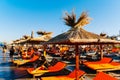 People Having Fun In Water And Relaxing In Mamaia Beach Resort At The Black Sea In Romania Royalty Free Stock Photo