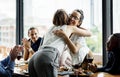 People having meal together in the restaurant