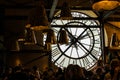 People having relax time in the clock at the Musee d`Orsay Royalty Free Stock Photo