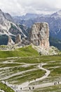 People hike on hiking trail during Summertime Royalty Free Stock Photo