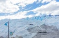 People hiking at Perito Moreno Glacier in the Los Glaciares National Park, Santa Cruz Province, Patagonia Argentina. Royalty Free Stock Photo