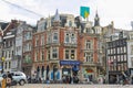 People in historic centre of Amsterdam, the Netherlands Royalty Free Stock Photo