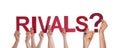 People Holding Rivals Royalty Free Stock Photo