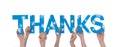 People Holding Thanks Royalty Free Stock Photo