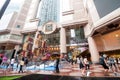 People at Hong Kong Times Square. Royalty Free Stock Photo