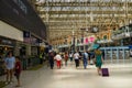 People hurrying to trains at the station Liverpool, June 3, 2018, in London