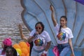 People On The HVO-Querido Boat At The Gaypride Canal Parade With Boats At Amsterdam The Netherlands 6-8-2022