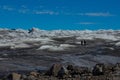 People on the Ice Cap Northern Pole Greenland Kangerlussuaq Royalty Free Stock Photo