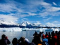 People and icebergs Royalty Free Stock Photo