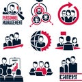 People icon. Business people. Management Royalty Free Stock Photo