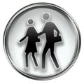 People icon grey Royalty Free Stock Photo