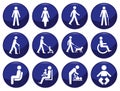 People icon set Royalty Free Stock Photo