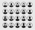 People icon set of different Royalty Free Stock Photo