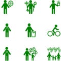 People Icon on the topic of ecology.