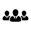 People Icon Vector Group for Male Business Team Management Persons Avatar Royalty Free Stock Photo