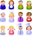 People Icons Royalty Free Stock Photo