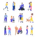 People Icons Collection Royalty Free Stock Photo