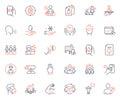 People icons set. Included icon as Medical mask, Person and Freezing web elements. For website app. Vector