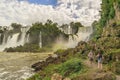People at Iguazu Park Waterfalls Landscape