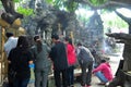 People are immolate in a temple on the first day of the lunar new year in Vietnam