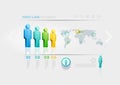 People infographic design template