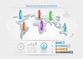 People infographic design template