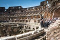 People inside coliseum Royalty Free Stock Photo