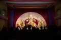 People inside Durga Puja Pandals Royalty Free Stock Photo