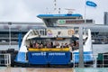 People inside a GVB ferryboat