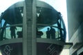 People inside High Roller giant Ferris wheel on the Las Vegas Strip