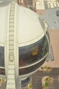 People inside High Roller giant Ferris wheel on the Las Vegas Strip