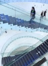 People inside a modern building Royalty Free Stock Photo