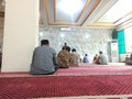 People inside a mosque after dzuhur prayer in Pasar Minggu, South Jakarta, Indonesia Royalty Free Stock Photo