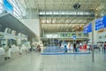 People interior Frankfurt airport hall