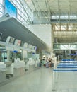 People interior Frankfurt airport hall