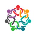 People Interlaced Heart Group Logo
