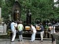 People in japanese ritual