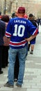 People with jersey #10 Lafleur waiting for burning chapel of late Guy Lafleur 09 20, 1951 Ã¢â¬â 05 22, 2022