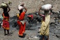 People of the Jharia coalmines area in India Royalty Free Stock Photo