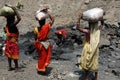 People of the Jharia coalmines area in India