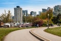 People jogging at Devonian Harbour Club, Vancouver