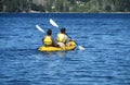 People kayaking