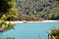 People and kayaks at Anchorage Beach in Abel Tasman National Park