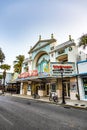 People at Key West cinema theater Strand in Key West Royalty Free Stock Photo