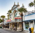 People at Key West cinema theater Strand in Key West Royalty Free Stock Photo