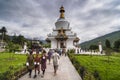 People kora the National Memorial Chorten , Thimphu , Bhutan Royalty Free Stock Photo